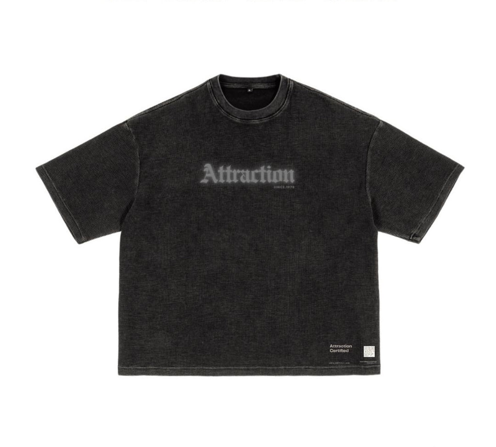 T-SHIRT TEXTURÉ GAUFRÉ DÉLAVÉ COUPE AMPLE