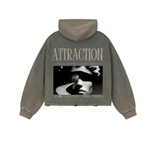 HOODIE VINTAGE AVEC OURLET EFFILOCHÉ